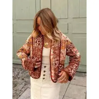 Boho Floral Patchwork Quilted Jacket